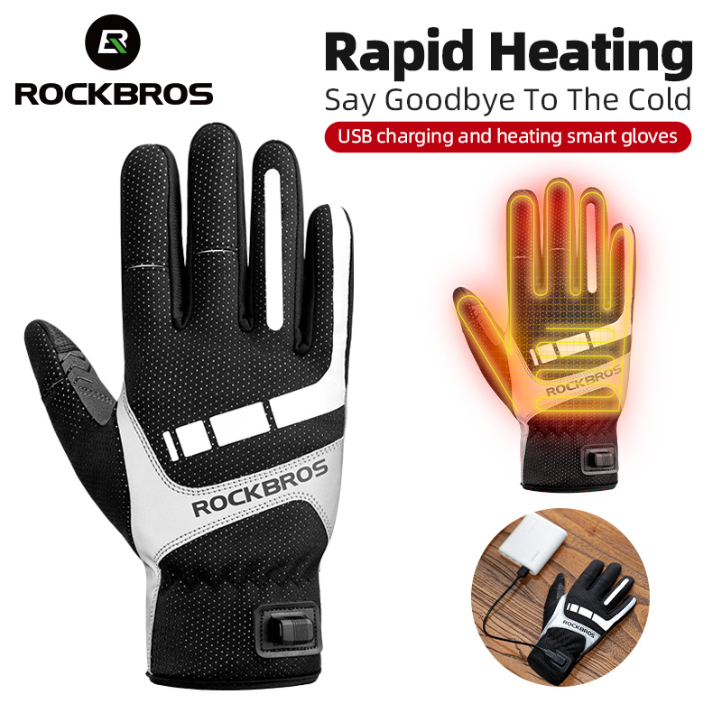 ROCKBROS зимние перчатки с под – обзор и цена Heated Gloves Electric